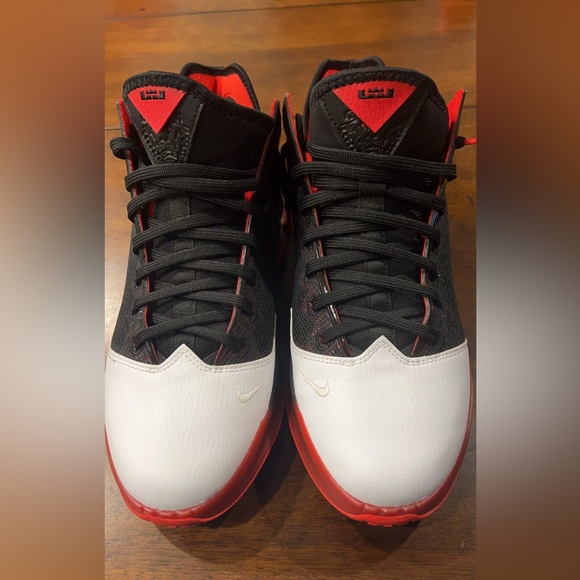 Nike Lebron 19 Black/University Red/White - Worn one time.  Great condition. - Picture 8 of 10